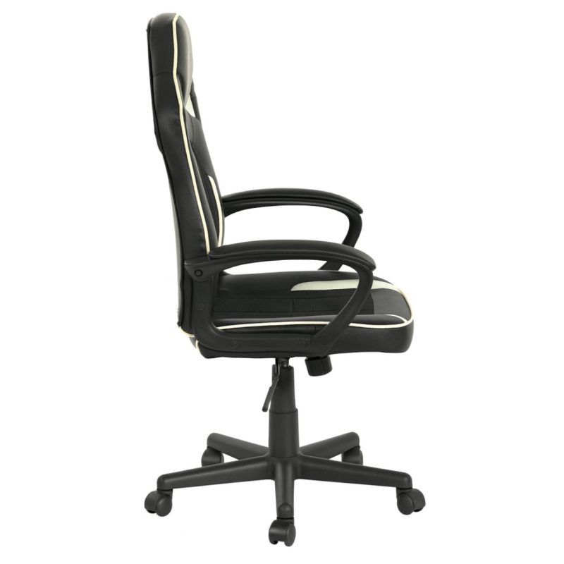 Cadeira Escritório Cadeira Gamer Escritório Giratória NEXX - Cor Preto / Branco - 30082 Cadeira Escritório Cadeira Gamer Escritório Giratória NEXX - Cor Preto / Branco - 30082