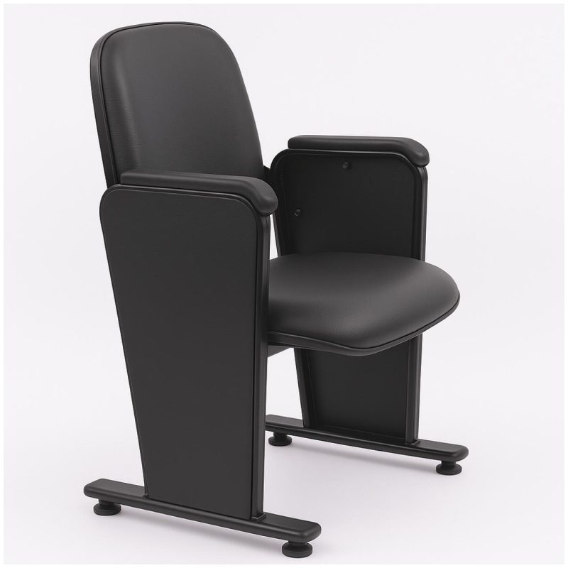 Sem categoria Poltrona Auditório Rebatível  01 Lugar – Linha Premium - Corino Preto - 38001 Sem categoria Poltrona Auditório Rebatível  01 Lugar – Linha Premium - Corino Preto - 38001