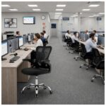 Cadeira de Escritório Cadeira de Escritório Diretor Ergonômica Giratória Preta