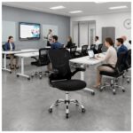 Cadeira de Escritório Cadeira de Escritório Diretor Ergonômica Giratória Preta