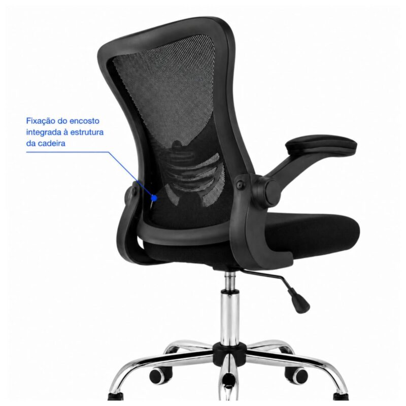 Cadeira de Escritório Cadeira de Escritório Diretor Ergonômica Giratória Preta