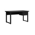 Móveis para Escritório Mesa Escritório PÉ QUADRO - 1,20x0,60m - C/ Gavetas - PRETO / PRETO - 26201