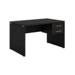 Móveis para Escritório Mesa Escritório 1,20x0,60m - C/ Gavetas - Preto/Preto - 26020