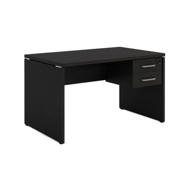 Móveis para Escritório Mesa Escritório 1,20x0,60m - C/ Gavetas - Preto/Preto - 26020 Móveis para Escritório Mesa Escritório 1,20x0,60m - C/ Gavetas - Preto/Preto - 26020