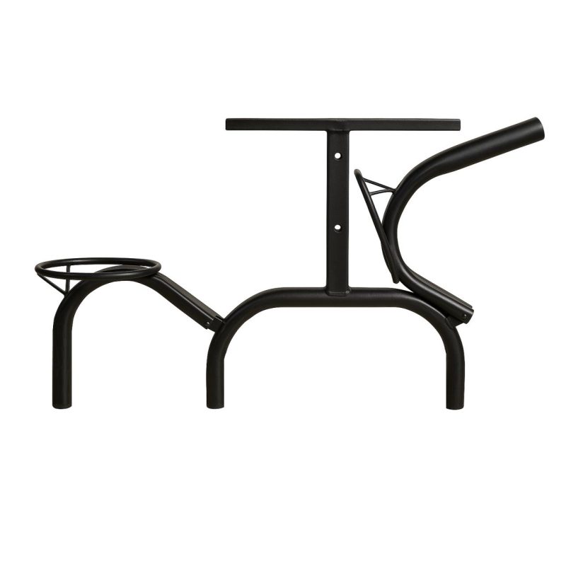 Mesa para Refeitório ESCAMOTEÁVEL 06 Lugares MDP Branco de 25 mm - Assento AMARELO - 50602