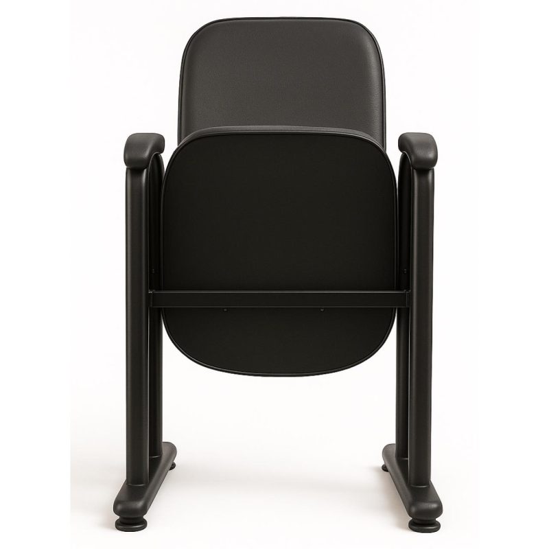 Auditório Poltrona Auditório Rebatível  01 Lugar – Linha Premium - Corino Preto - 38101