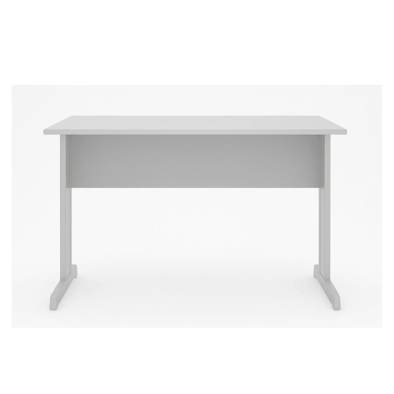 Mesa Escritório 1,20x0,60m - Sem Gavetas - JOB - CINZA/CINZA - 43099