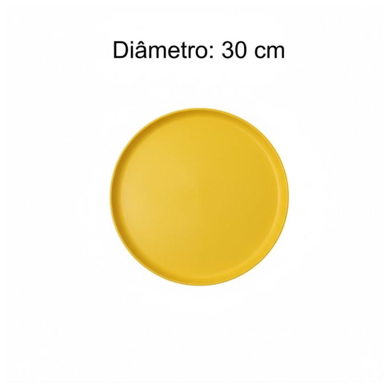 Mesa para Refeitório ESCAMOTEÁVEL 06 Lugares MDP Branco de 25 mm - Assento AMARELO - 50602