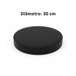 Mesa para Refeitório ESCAMOTEÁVEL 10 Lugares MDP Branco de 25 mm - Assento PRETO - 50903