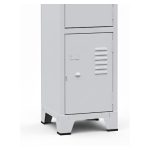 Armário Roupeiro de Aço c/ 04 Portas Pequenas - 1,96x0,33x0,35m - 10905