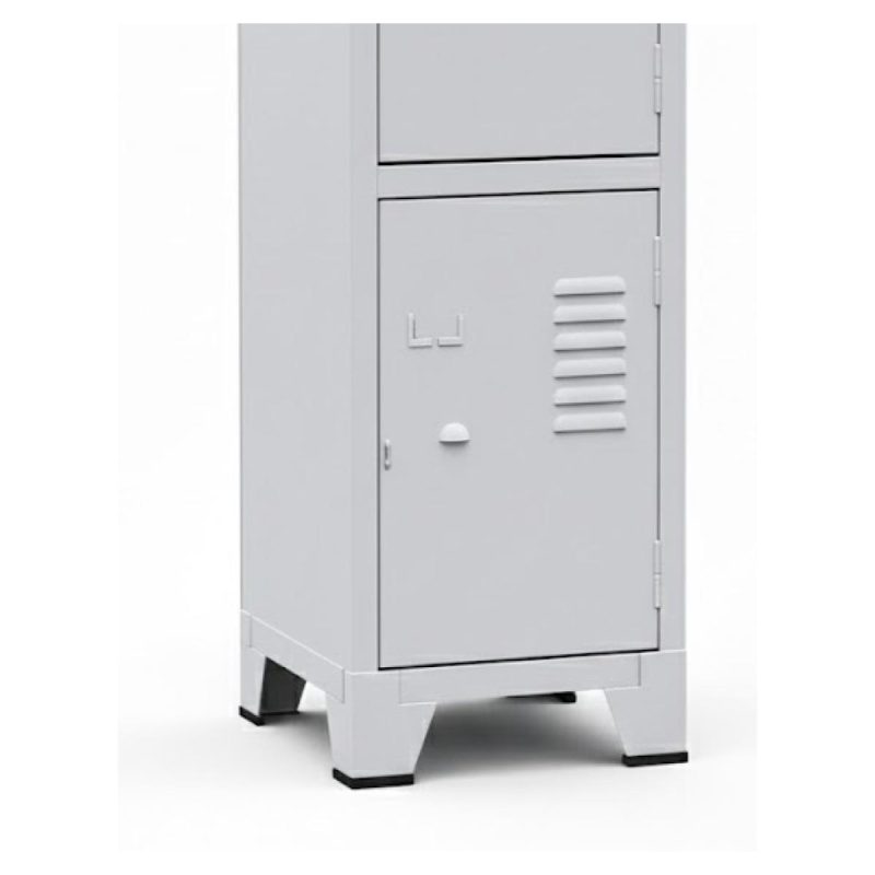 Armário Roupeiro de Aço c/ 04 Portas Pequenas - 1,96x0,33x0,35m - 10905