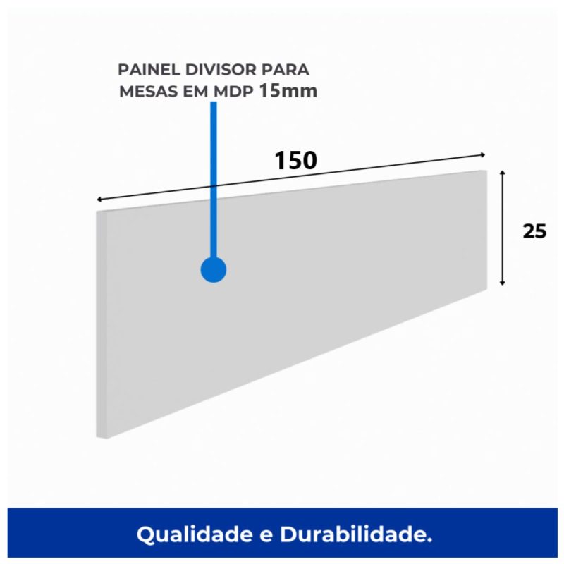 Móveis para Escritório Estação de Trabalho Dupla 1,50×1,35m 02 Lugares c/ Gavetas c/ ponto de tomada PÉ PAINEL - Nogal Sevilha/Branco - 34451