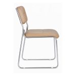 Cadeira Interlocutor Estofada Denver - Cor Fendi - 30406