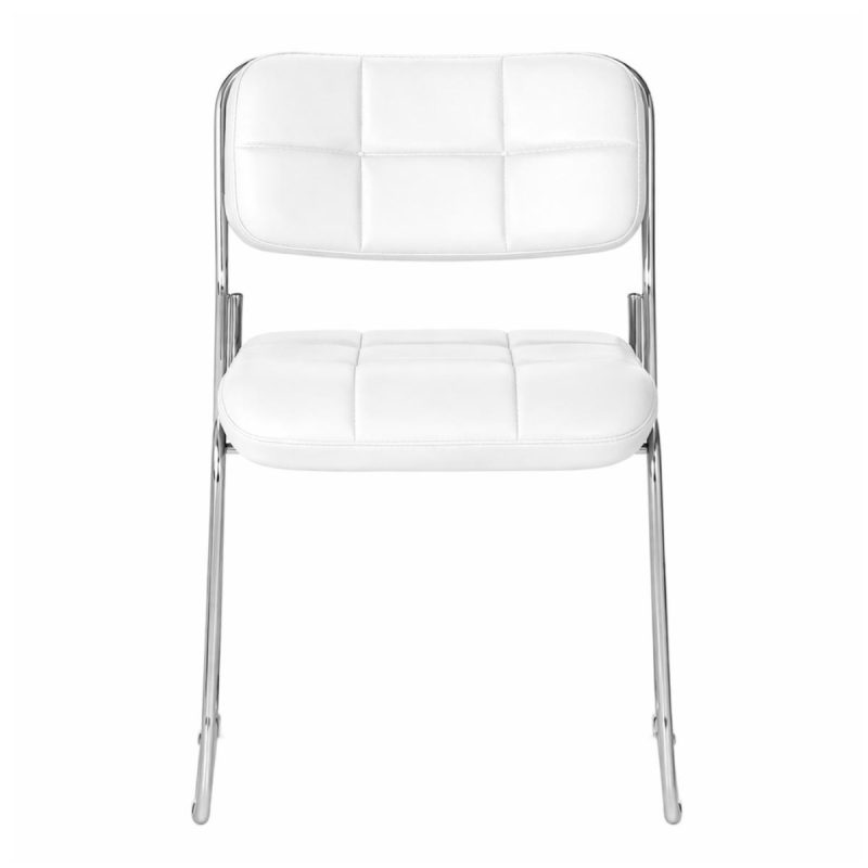 Cadeira Interlocutor Estofada Denver - Cor Branco - 30408