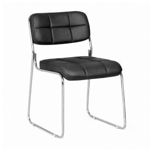 Cadeira Interlocutor Estofada Denver - Cor Preto - 30405