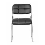 Cadeira Interlocutor Estofada Denver - Cor Preto - 30405