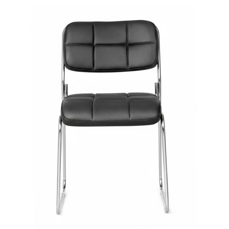 Cadeira Interlocutor Estofada Denver - Cor Preto - 30405