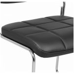 Cadeira Interlocutor Estofada Denver - Cor Preto - 30405