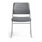Cadeira Interlocutor Estofada RIVER - Cor CINZA -48107