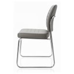 Cadeira Interlocutor Estofada RIVER - Cor CINZA -48107