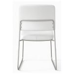 Cadeira Interlocutor Estofada RIVER - Cor BRANCA - 48106