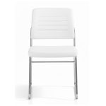 Cadeira Interlocutor Estofada RIVER - Cor BRANCA - 48106