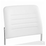 Cadeira Interlocutor Estofada RIVER - Cor BRANCA - 48106