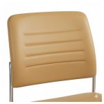 Cadeira Interlocutor Estofada RIVER - Cor FENDI - 48105