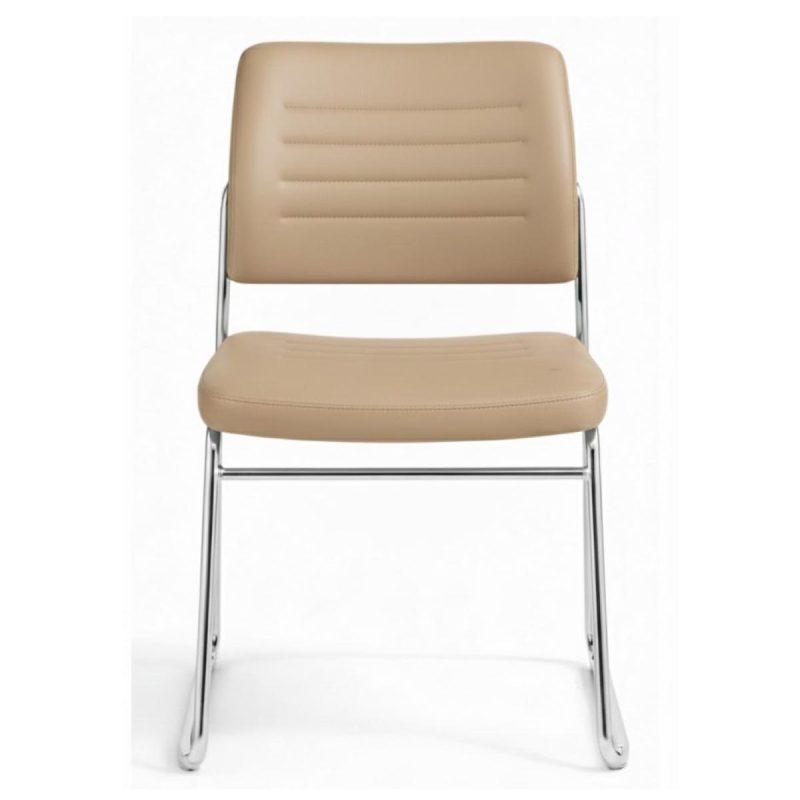 Cadeira Interlocutor Estofada RIVER - Cor FENDI - 48105