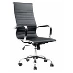 Cadeira Escritório Poltrona de Escritório Presidente Esteirinha Charles Eames - Cor Preta - 32997