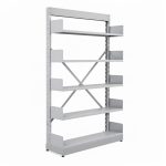 Móveis de Aço para Escritório Estante Biblioteca de PAREDE com 05 Bandejas - 2,00x0,92x0,32m - 13124