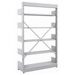 Móveis de Aço para Escritório Estante Biblioteca de PAREDE com 05 Bandejas - 2,00x0,92x0,32m - 13124