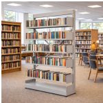 Móveis de Aço para Escritório Estante Biblioteca de PAREDE com 05 Bandejas - 2,00x0,92x0,32m - 13124