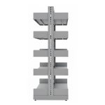 Móveis de Aço para Escritório Estante Biblioteca de CENTRO com 10 Bandejas - 2,00x0,92x0,58m - 13123