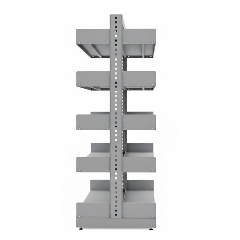 Móveis de Aço para Escritório Estante Biblioteca de CENTRO com 10 Bandejas - 2,00x0,92x0,58m - 13123