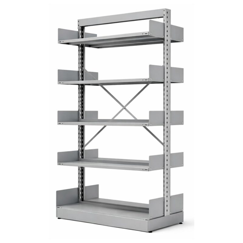 Móveis de Aço para Escritório Estante Biblioteca de CENTRO com 10 Bandejas - 2,00x0,92x0,58m - 13123