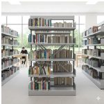 Móveis de Aço para Escritório Estante Biblioteca de CENTRO com 10 Bandejas - 2,00x0,92x0,58m - 13123