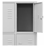 Armário Roupeiro de Aço c/ 08 Portas Pequenas - 1,96x0,63x0,35m - 10906