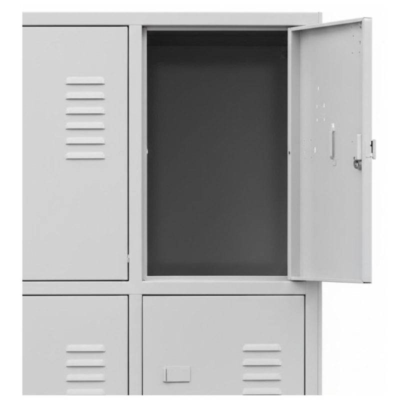 Armário Roupeiro de Aço c/ 20 Portas Pequenas - 1,96x1,23x0,36m - 10909