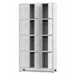 Sem categoria Armário Roupeiro de Aço c/ 12 Portas Pequenas - 1,96x0,93x0,36m - 10907