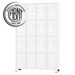 Armário Roupeiro de Aço c/ 20 Portas Pequenas - 1,96x1,23x0,36m - 10909