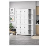 Armário Roupeiro de Aço c/ 16 Portas Pequenas - 1,96x1,23x0,36m - 10908