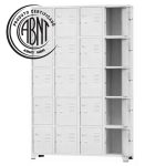 Armário Roupeiro de Aço c/ 16 Portas Pequenas - 1,96x1,23x0,36m - 10908