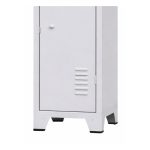 Armário Roupeiro de Aço c/ 02 Portas Grandes - 1,96x0,33x0,36m - 10901