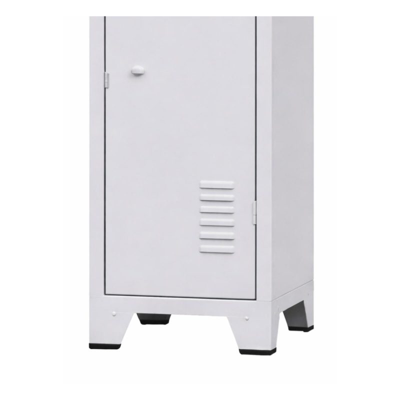 Armário Roupeiro de Aço c/ 02 Portas Grandes - 1,96x0,33x0,36m - 10901