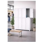 Armário Roupeiro de Aço c/ 08 Portas Grandes - 1,96x0,63x0,36m - 10904