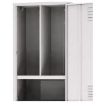 Armário Roupeiro de Aço Insalubre c/ 04 Portas - 1,96x0,50x0,41m - 10922