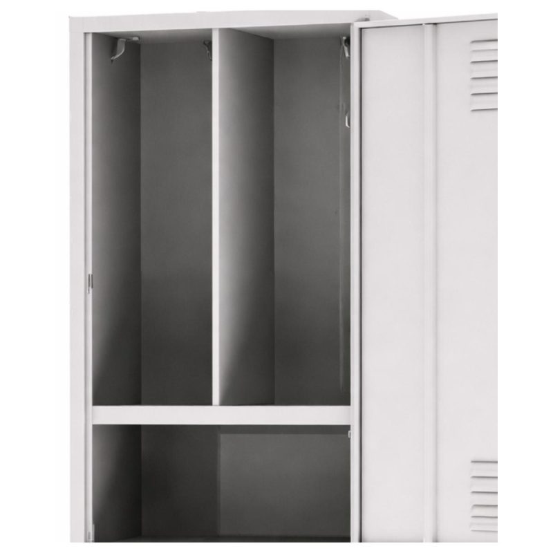 Armário Roupeiro de Aço Insalubre c/ 04 Portas - 1,96x0,50x0,41m - 10922