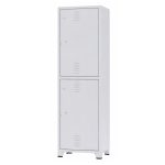 Armário Roupeiro de Aço Insalubre c/ 02 Portas - 1,96x0,50x0,41m - 10921