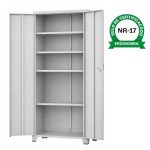 Armário de Aço Multiuso PA-120 - 1,94x1,20x0,40m - Cinza - 17323